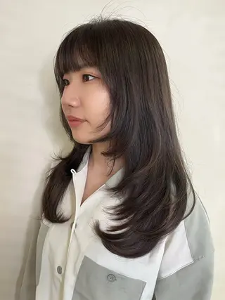 セミロング 林 和香菜のヘアスタイル