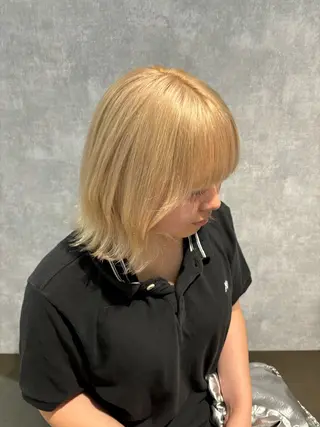 カラー La fith hair ray 札幌店所属・顔まわり/W カラー/リョウのヘアスタイル