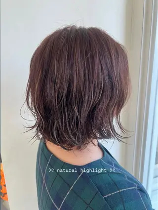 ミディアム カラー 友田 未来のヘアスタイル