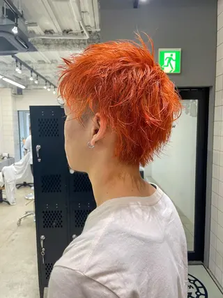 カラー メンズ メンズ専門サロン wokeのヘアスタイル