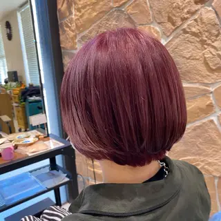 ショート カラー 透明感カラー🌈 菊池 結衣のヘアスタイル