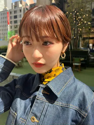 ショート カラー ショートヘア特化 似合せが得意🤩のヘアスタイル