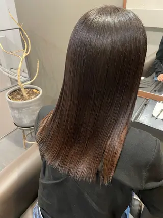 セミロング nagano saraのヘアスタイル