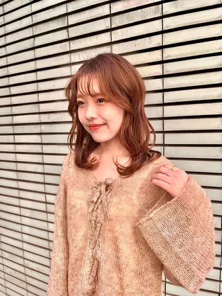 ロング ルーツカラー/ デザインカラー/井川のヘアスタイル