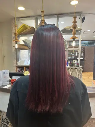 ロング カラー 内田 有紗のヘアスタイル