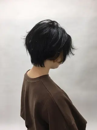 ショート カラー ハイトーン/レイヤー /ウルフ⭐️永田⭐️のヘアスタイル