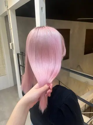 ミディアム カラー ヘアアレンジ 高木 花音のヘアスタイル