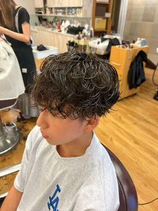 ショート パーマ メンズ 湘南のパーマ職人 🔥清水琉葵🔥のヘアスタイル