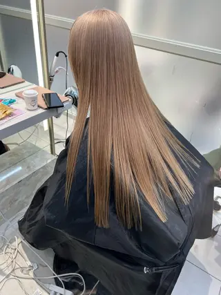 セミロング カラー レイヤー専門家 ダブルカラー修のヘアスタイル