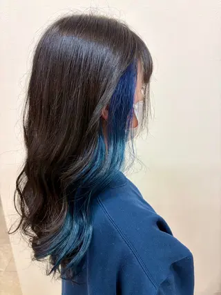 カラー 杉森 蘭琉のネイルデザイン