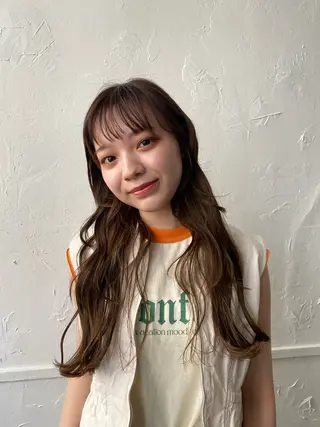 ロング 原田 梓未のヘアスタイル