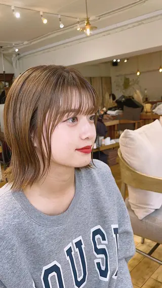 ショート カラー Cinq所属・ハイライト🌟/ ボブ/豊田のヘアスタイル