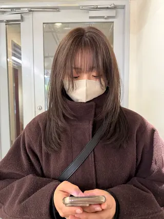 セミロング カラー ♡アヤメ/レイヤー ボブ♡渋谷のヘアスタイル