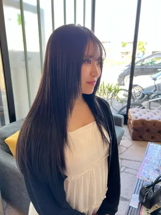 ロング カラー 只野 真衣のヘアスタイル