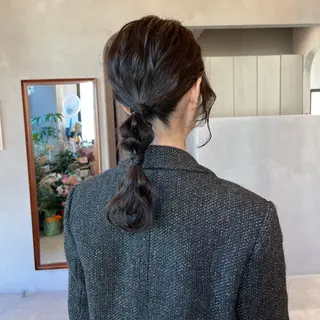 セミロング レイヤーくびれヘア アレンジmanakaのヘアスタイル