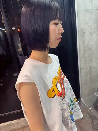 ショート HOODS hair salon所属・透明感カラー🌿ボブ ✨飛田　ケイのヘアスタイル
