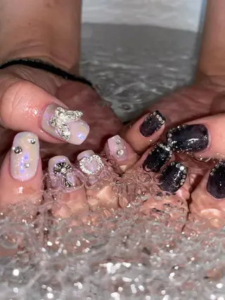 ネイル 🎀ボブ+ハイトーン シュカ👶🏻のヘアスタイル