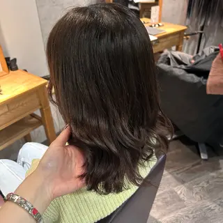 ミディアム カラー ブリーチ/エクステ/ 19歳/新宿/アリルのヘアスタイル