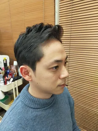 ショート おしゃれさろんオオキ所属・男を磨く Barber オオキのヘアスタイル