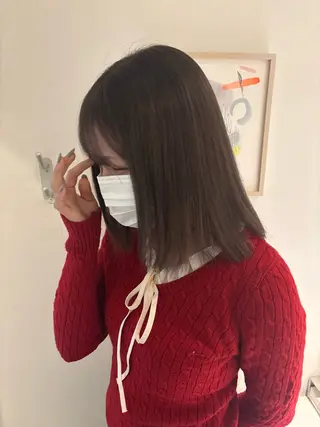 ミディアム カラー 暖色／ケアカラー 🍄Kurumi🍄のヘアスタイル