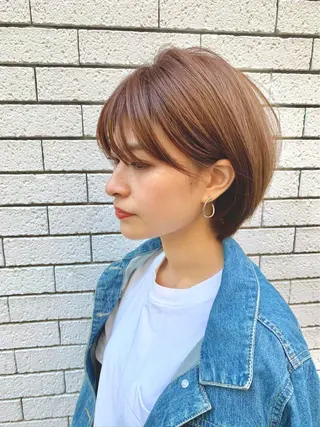 ショート カラー 仙台Ｉ韓国レイヤー Ｉ髪質改善Ｉ伊藤拓海のヘアスタイル