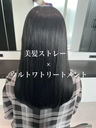 セミロング 縮毛矯正　野口 恵のヘアスタイル