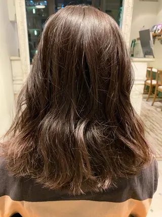 セミロング カラー 小沼采唯👧🏼 海好きオヌちゃんのヘアスタイル