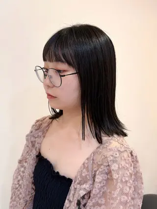 ミディアム 石平 暖のヘアスタイル