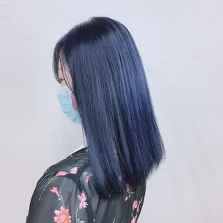 セミロング カラー ヘアアレンジ くすみミルクティー／ ブラウン🪡TOWAのヘアスタイル