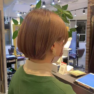 ショート カラー 艶感カラー/レイヤー 心斎橋💖Sakiのヘアスタイル