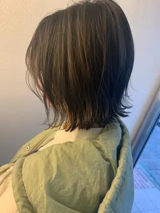 ショート カラー ハッシュカット/ボブ /レイヤー/彩奈のヘアスタイル