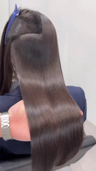 ロング 髪質改善×縮毛矯正 Core 片山健太のヘアスタイル