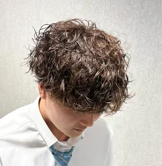ショート パーマ メンズ 【メンズ特化】 池田大成✂︎のヘアスタイル