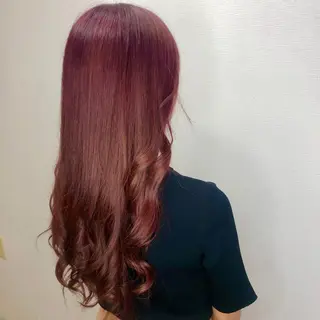 ロング カラー ヘアアレンジ 韓国レイヤーカット/ 儚げカラーチナツのヘアスタイル