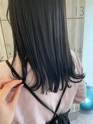 セミロング カラー karin/インナー カラー/北名古屋市のヘアスタイル