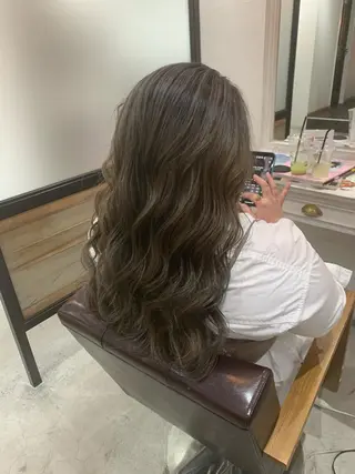 ロング カラー ヘアアレンジ kei/透明感カラー /ベージュ/インナーのヘアスタイル