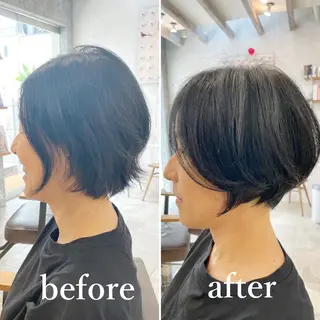 ショート 表参道/大人ショート カットモデル募集⭐︎のヘアスタイル