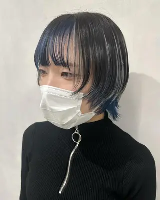 ショート カラー デザインカラー/パー マ🦖外岡咲希🦖のヘアスタイル