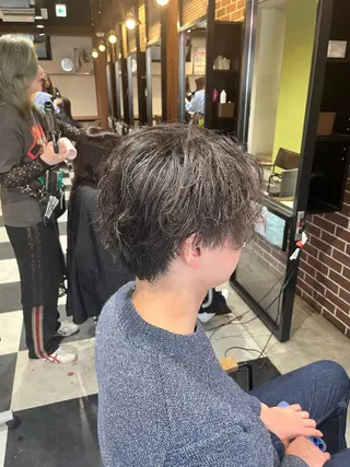 ミディアム パーマ メンズ 🎧メンズパーマ特化 /RUI🎧のヘアスタイル