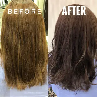 ロング カラー 安藤 明日翔のヘアスタイル