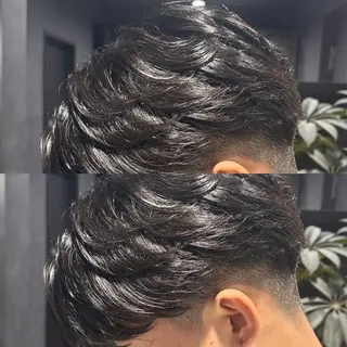 パーマ メンズ 渋谷サーフカール アメカジ美容師のヘアスタイル