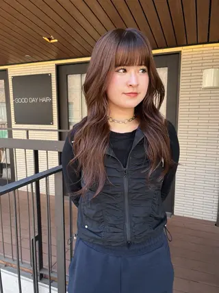 ロング カラー 暖色/パーマ 🌼クニトウメイのヘアスタイル