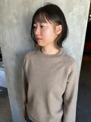 ショート カラー ヘアアレンジ stylist/蛯谷 珠里のヘアスタイル
