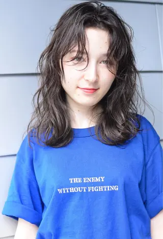 ミディアム メンズ特化美容師 ハスイルイのヘアスタイル