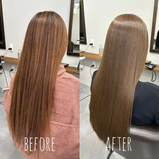 ロング 縮毛矯正、髪質改善／ 松田 龍之介のヘアスタイル