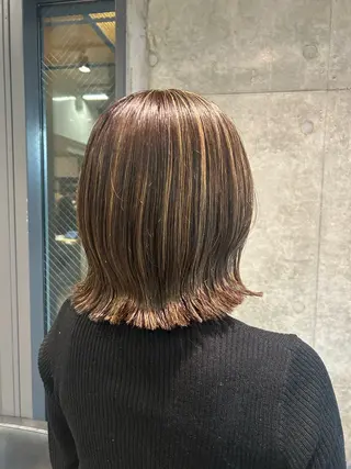 ショート 透明感カラー/縮毛/ chino🍀のヘアスタイル