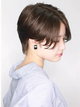 ショート カラー パーマ 【ショート×美髪】  澤田　周のヘアスタイル