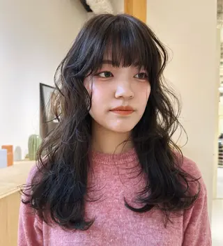 ロング 安藤 琢真のヘアスタイル
