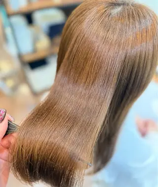 ロング Olive 南森町店 酸性縮毛矯正のヘアスタイル