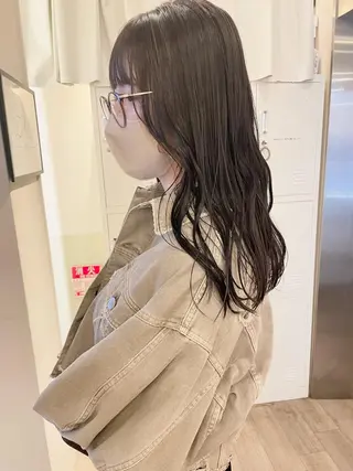 セミロング カラー レイヤー/ボブ/ 顔周り/yukinaのヘアスタイル